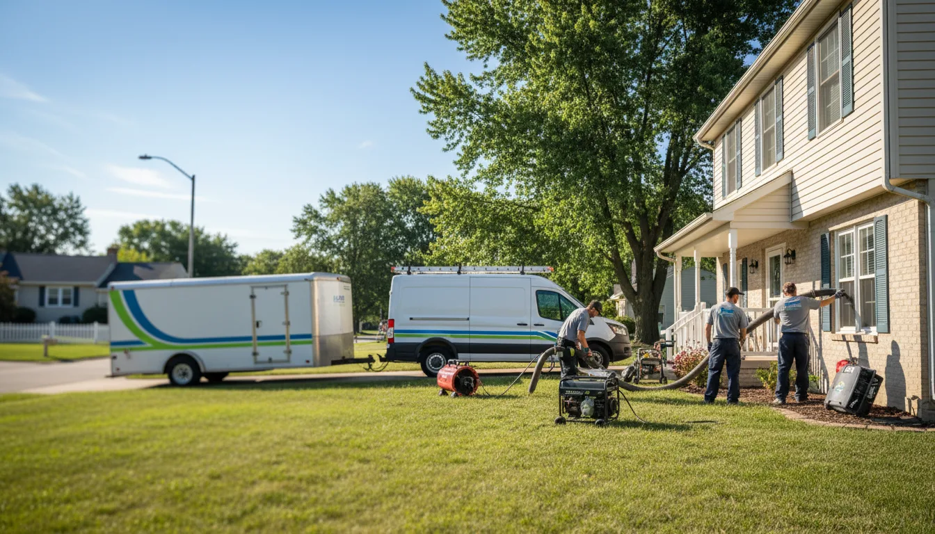 Flooded Basement Restoration And Cleanup With Repair in Taylorville, IL near me